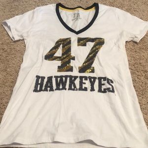 Sequin Iowa Hawkeyes Shirt